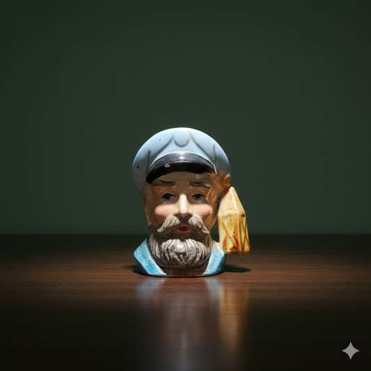 Vintage English Toby Jug featuring a Sea Captain character