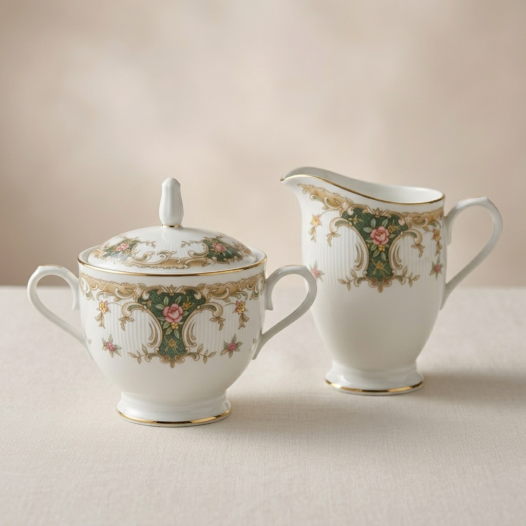 Noritake Milk Jug and Sugar Bowl - Rivervale