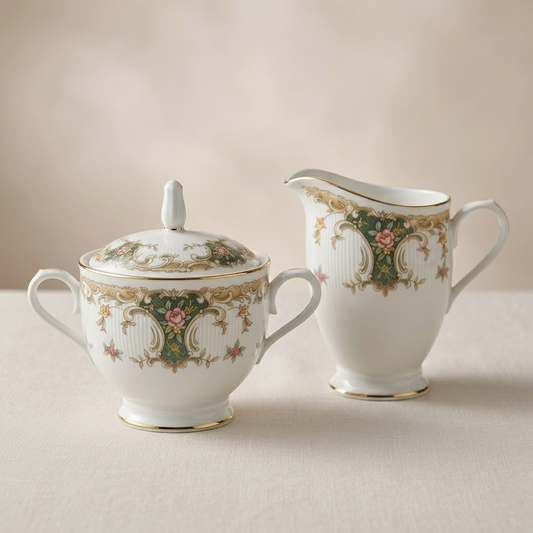Noritake Milk Jug and Sugar Bowl - Rivervale