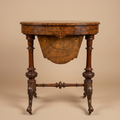 [New Arrival] Victorian-Era Walnut Work Table (Sewing Table / Trumpet)