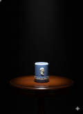 Decorative Blue Jasperware Portrait Cylinder