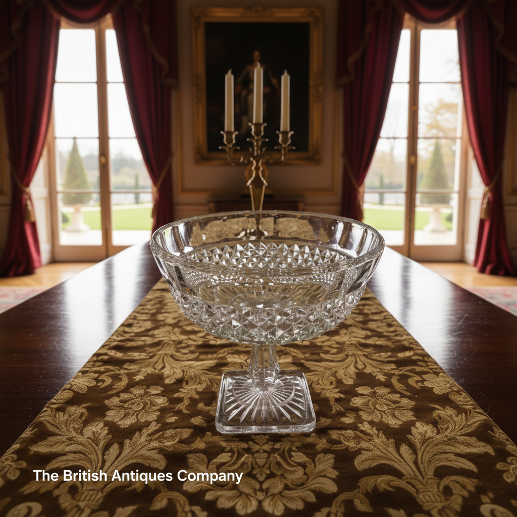 New Arrival ! Vintage Italy Pressed Glass hand bowl and hand made Fruit bowl