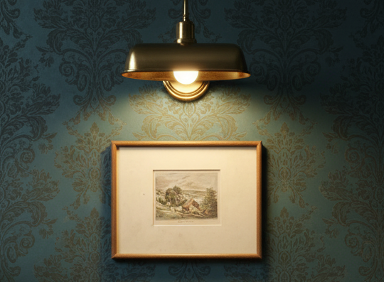 Vintage Watercolour Painting of a Landscape - Sielbeck am Kellersee