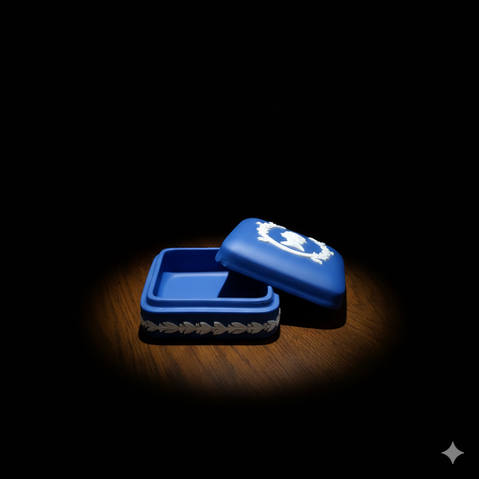 Wedgwood Jasperware Silver Jubilee Trinket Box (1977)