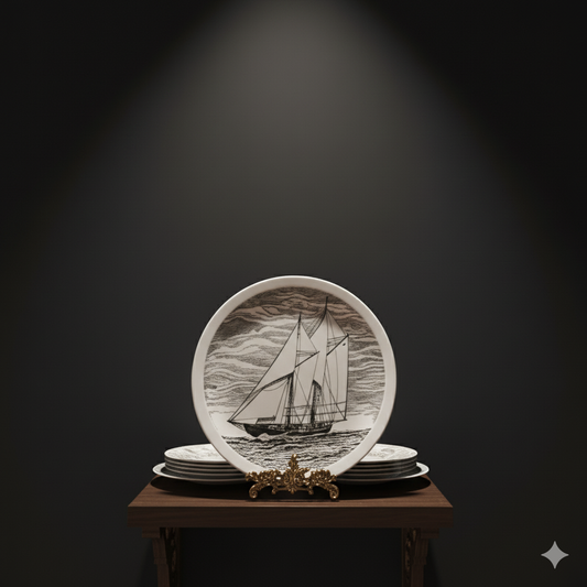 Assorted Wedgwood Bluenose Plate 1950s