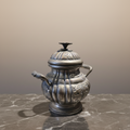 Antique Pewter Rococo-Style Sugar Cellar