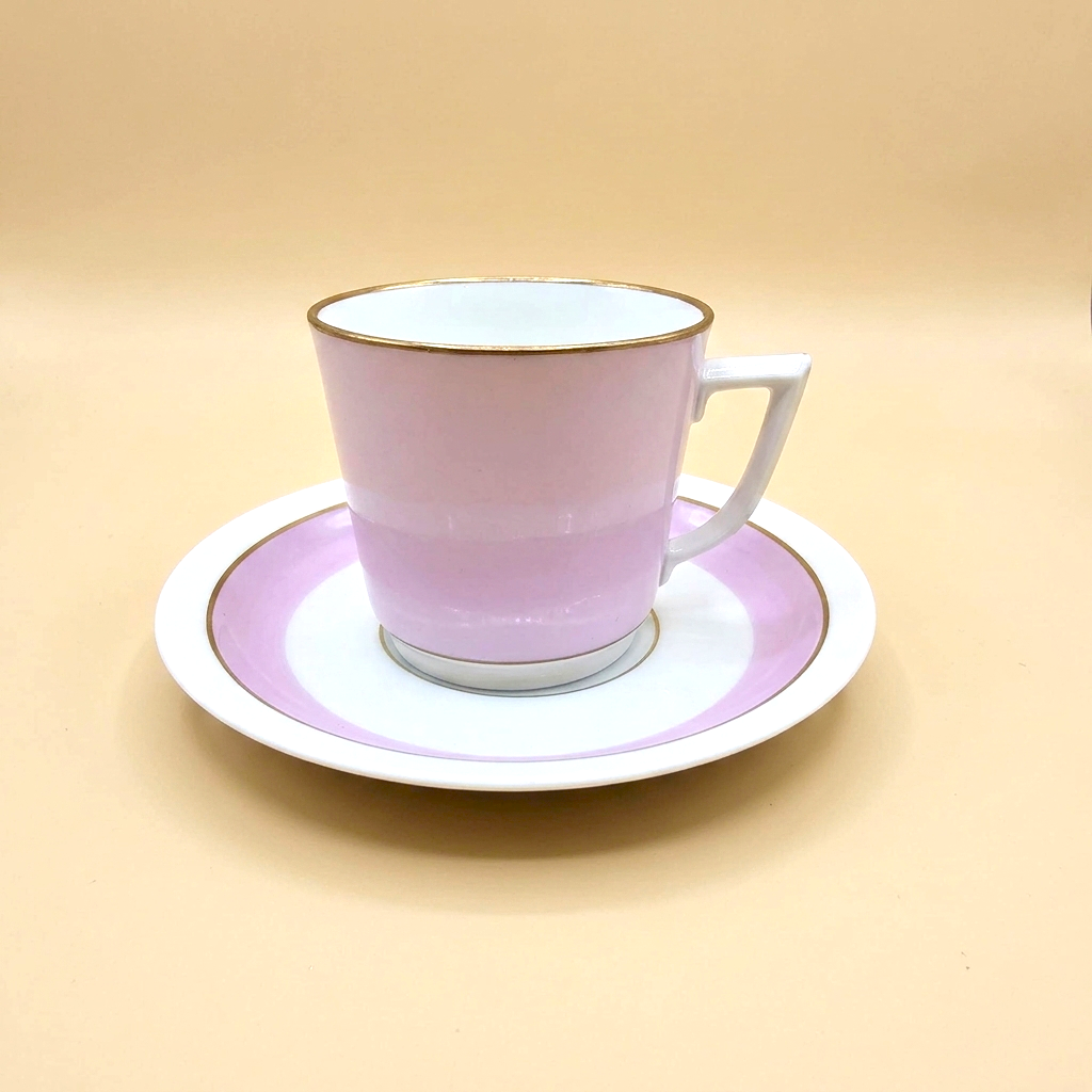 Pastel Coffee Set From Royal Copenhagen Typically Dates to the 1950s.