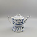 Jäger Eisenberg German Porcelain Teapot & Warmer | Blue Remark Design