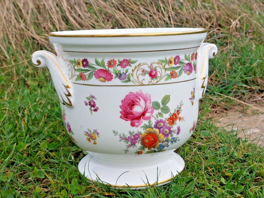 Hammersley Rare Dresden Spray flower pot