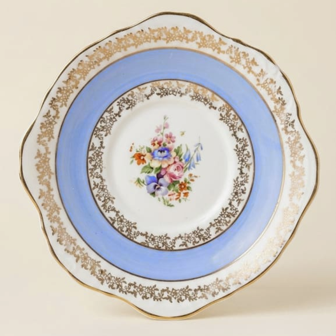 Hand-Painted Serving Plate - Genuine Bone China - Made in England
