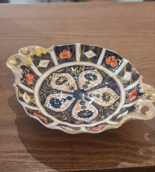Antique Royal crown derby dish with foot