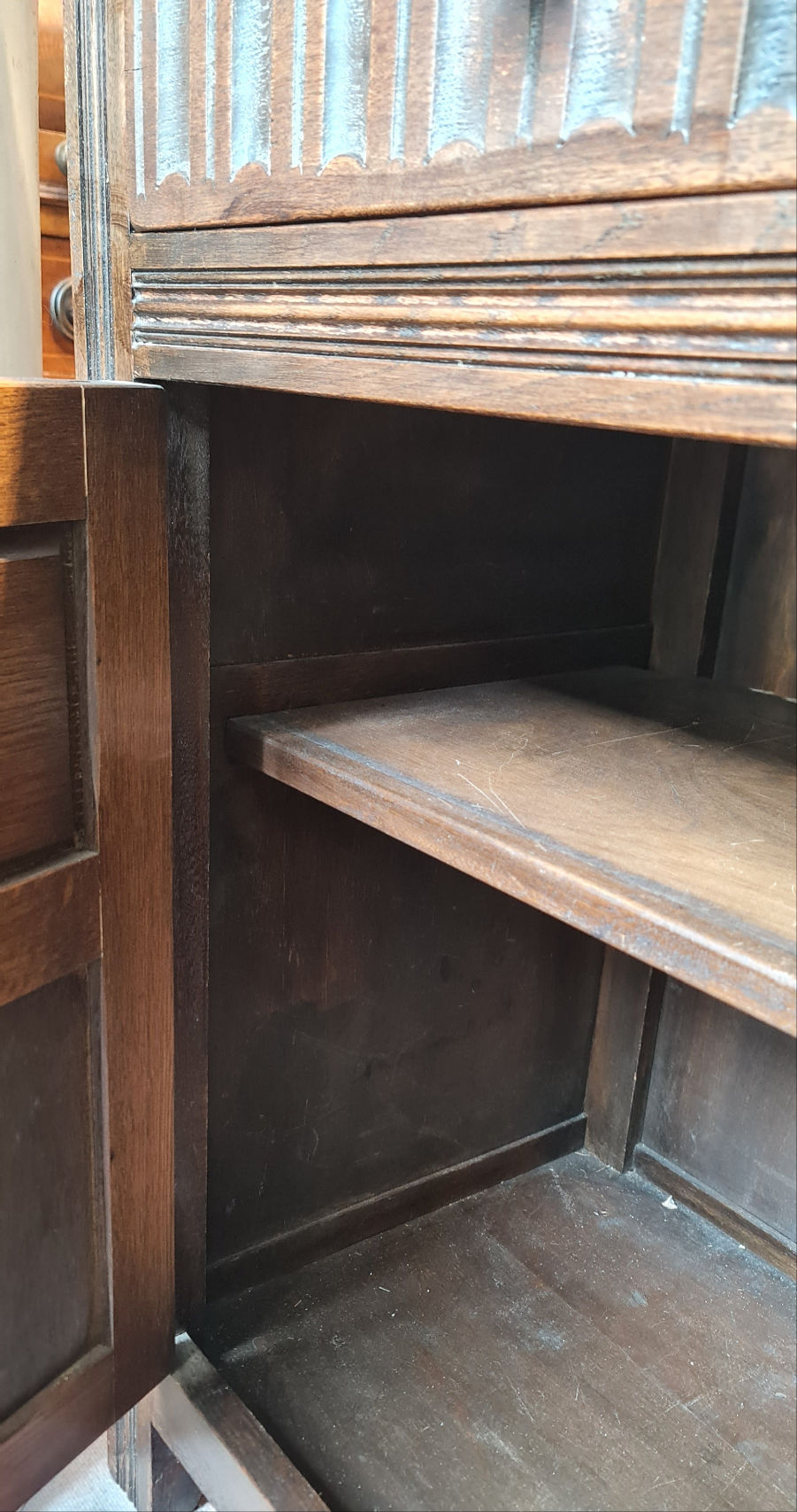 Victorian 1880 Craved Oak Dresser by Old Charm