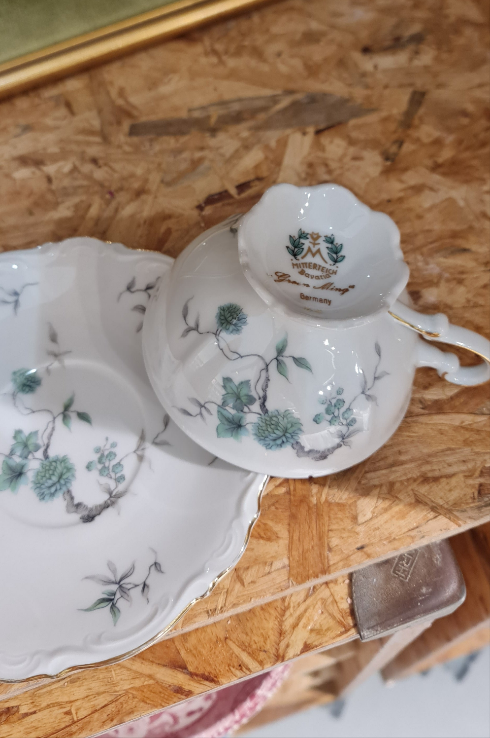 Royal Heidelberg Winterling Bavaria Green Ming tableware