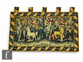Wall tapestry panel after William Morris from the Knights of the Round Table, Unicorn, Lion & Shields