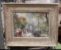 Vintage quality PRINT OF THE CHAMPS ELYSEES IN PARIS, IN AN ORNATE FRAME
