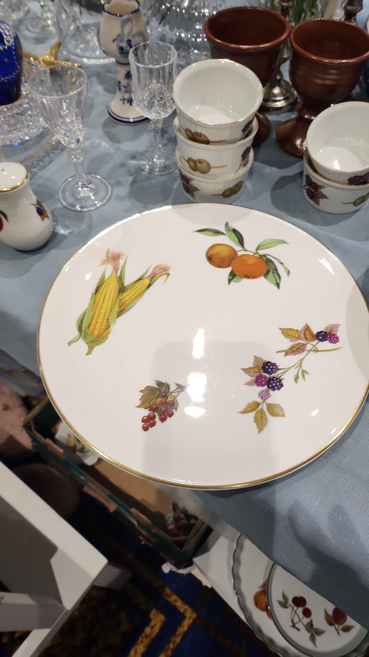 Royal Worcester Oven to table cake stand- corn