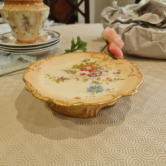 19th century Royal Bonn serving Compote - handpainted