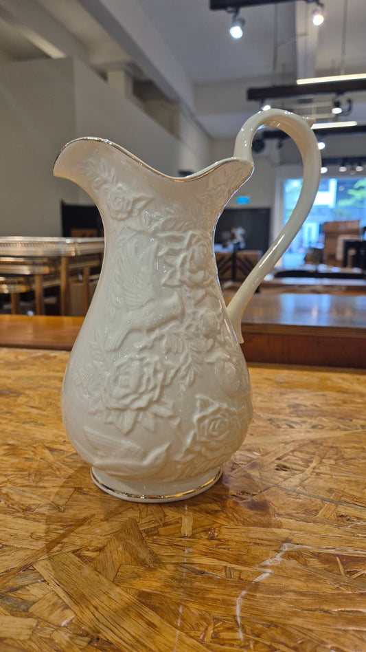 Stoneware Portmeirion style tall cream jug