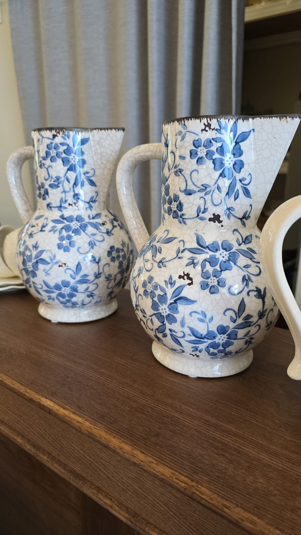 Vintage Blue & White Pitcher