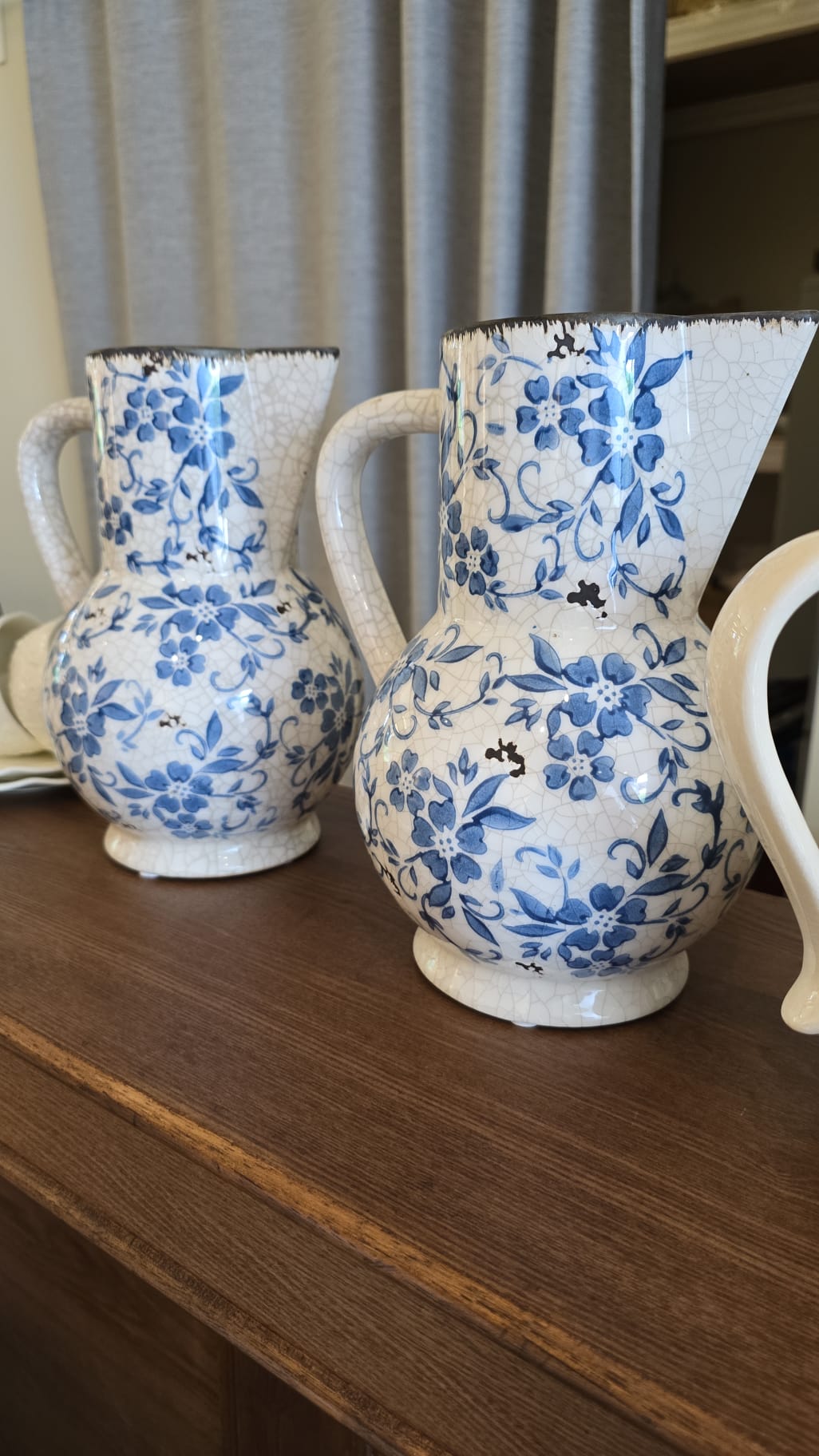 Vintage Blue & White Pitcher