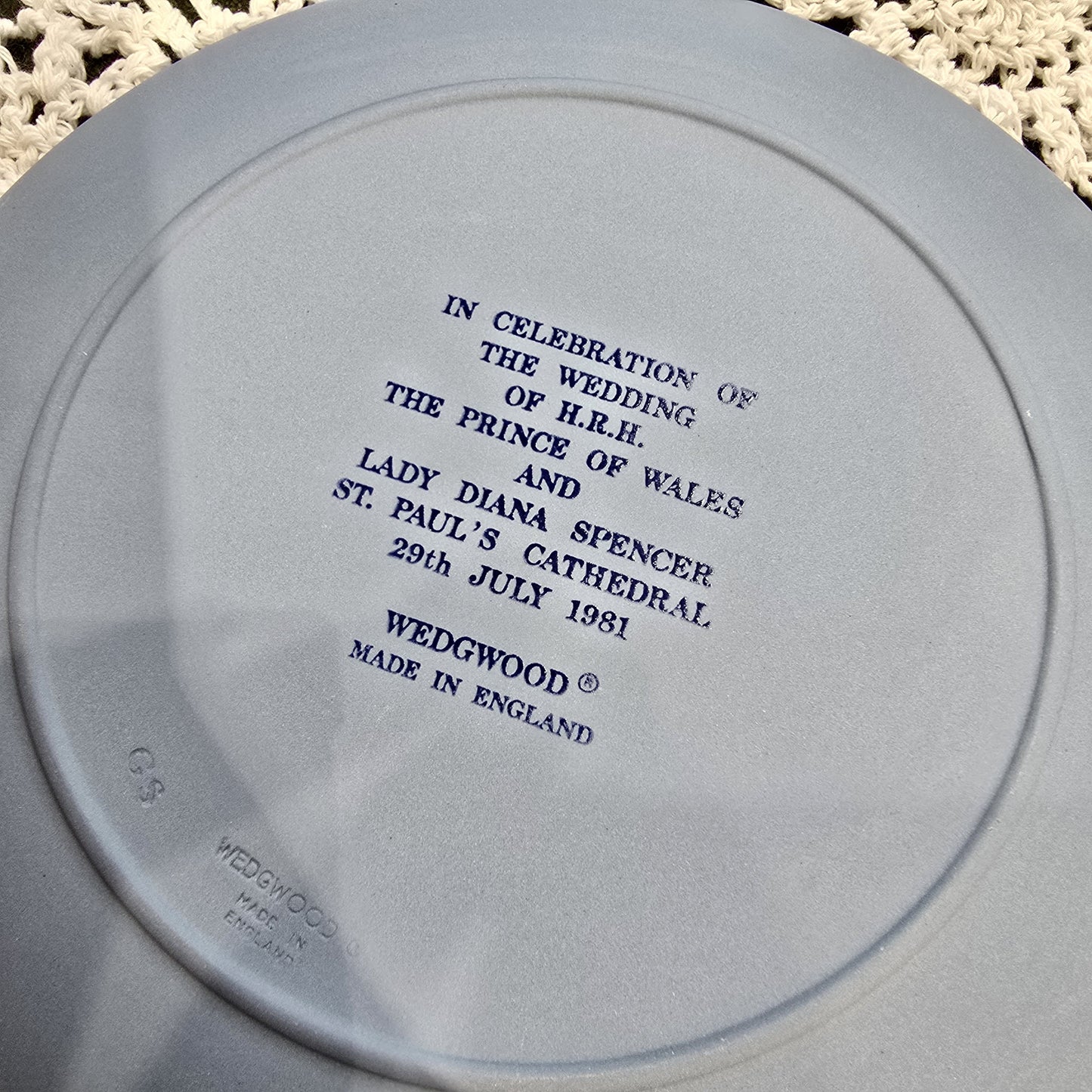 Wedgwood jasperware Royal wedding plate