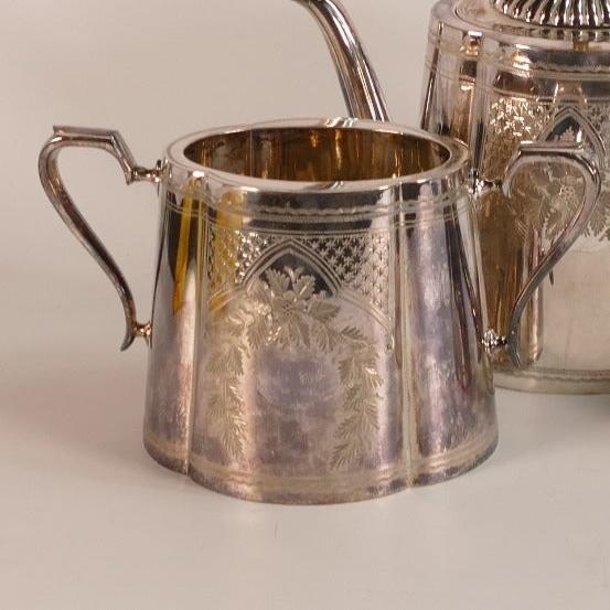 High Quality SIlver Plated Tea pot , Milk Jug and Sugar bowl 1888