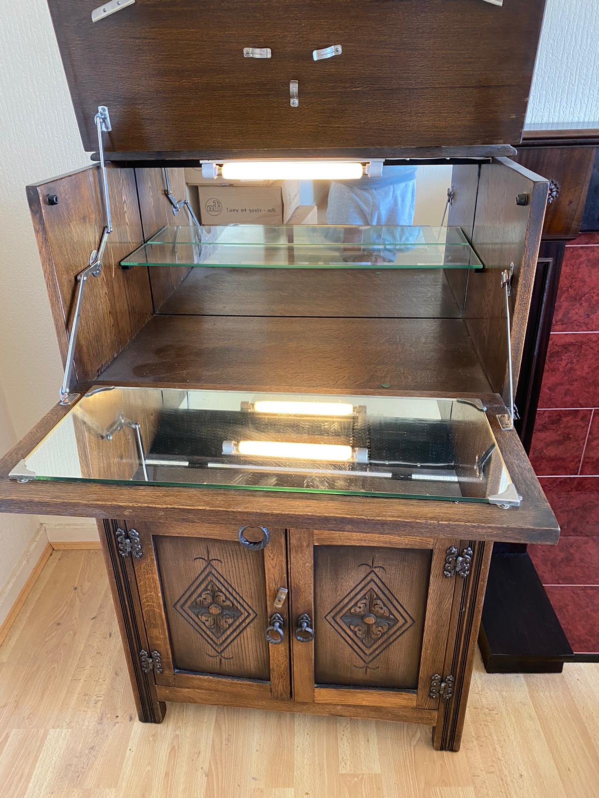 Jacobean Oak Cocktail cabinet