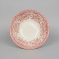 Karaca Vintage Pink & Cream Floral Toile Ceramic Deep Bowl (16cm)