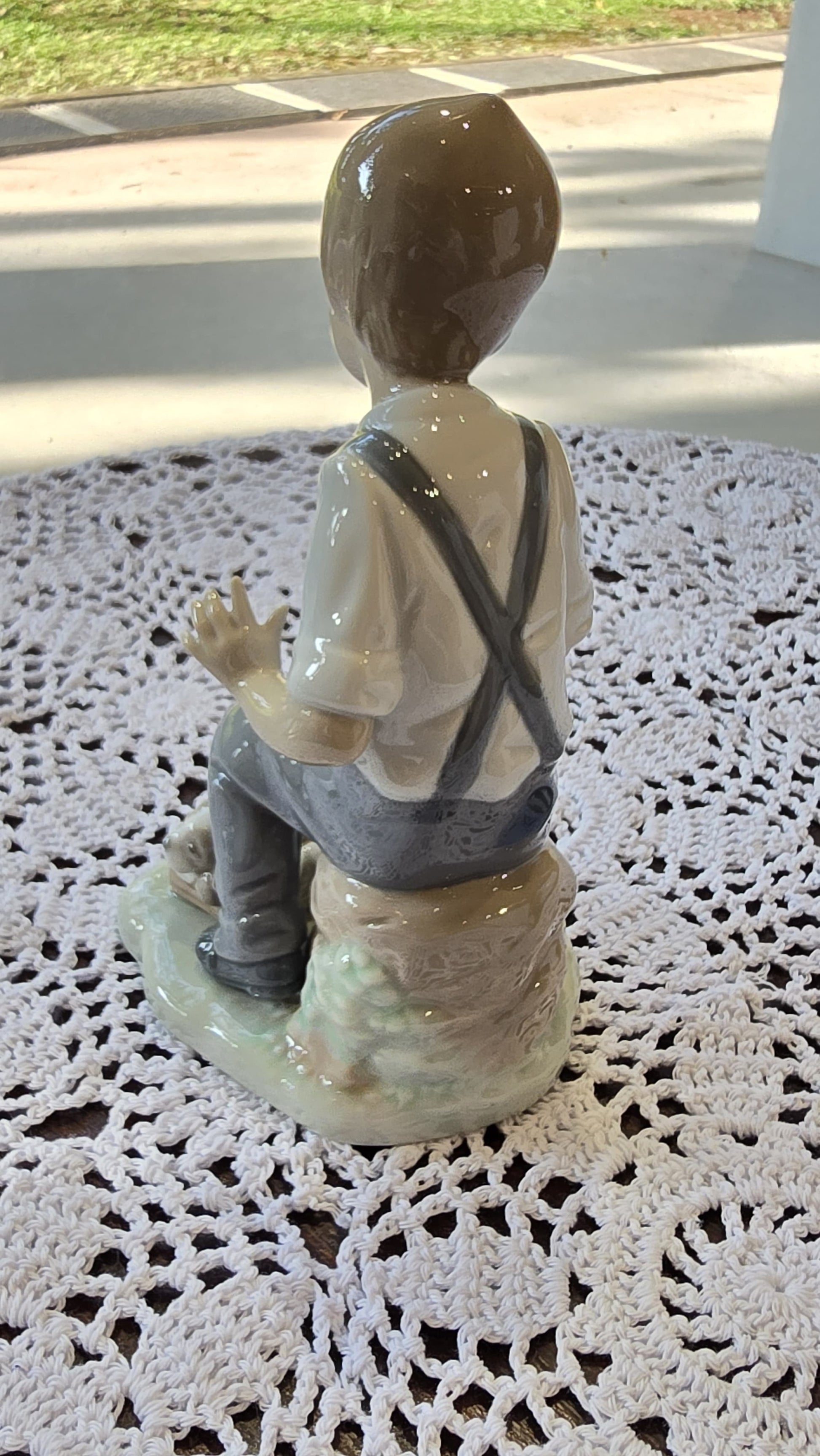 Lladro Figurine Boy with sleeping dog