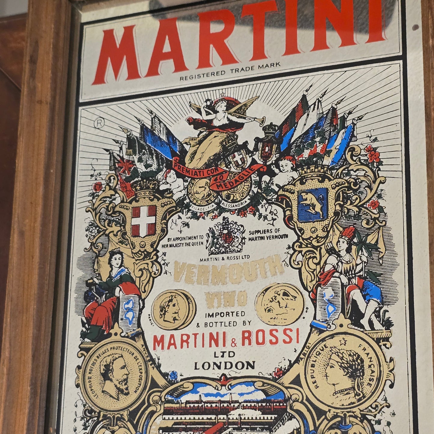 Martini vintage Advertising Mirror