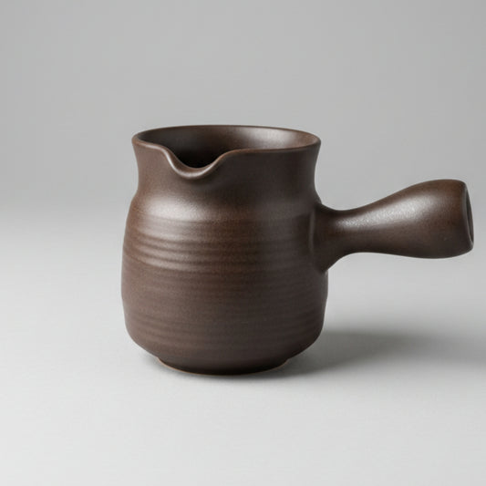 Mid Century Hand Thrown Studio Pottery Serve Jug with Handle