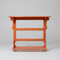Vintage Solid Italian Pine Handmade & Carved Wall Mounted Kitchen Plate Rack
