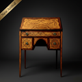 SNRARE EDKLAFF SECRETARY, Gustavian Stockholm work, veneered with colored birch and amaranth