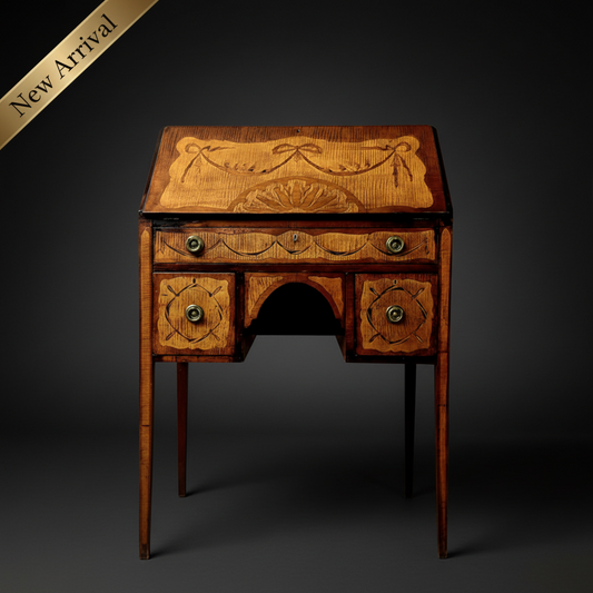 SNRARE EDKLAFF SECRETARY, Gustavian Stockholm work, veneered with colored birch and amaranth