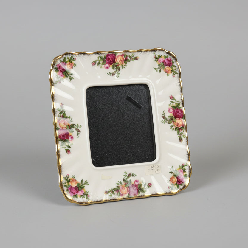 Rare Royal Albert Old Country Rose Photo Frame -1962 version made in England