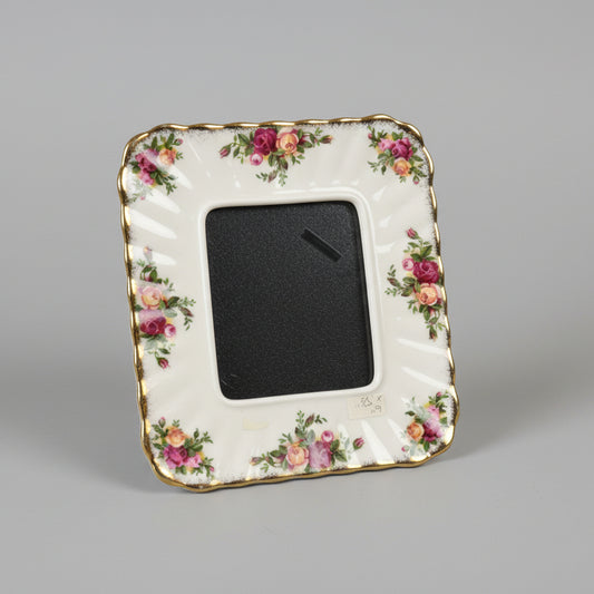 Rare Royal Albert Old Country Rose Photo Frame -1962 version made in England