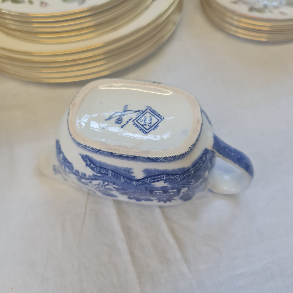 Ridgways Willow Ware Blue Willow gravy bowl or sauce bowl