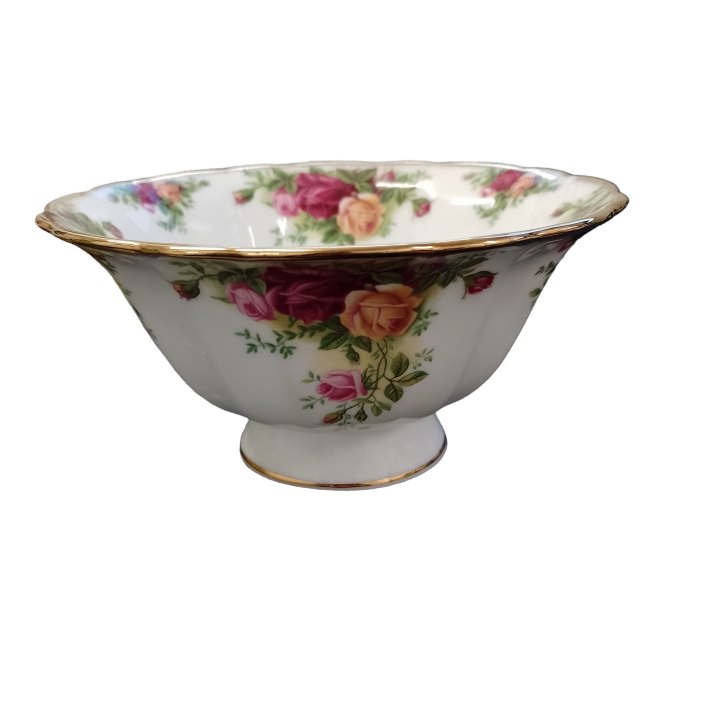 Royal Albert Old Country Roses Footed & Fluted Bowl