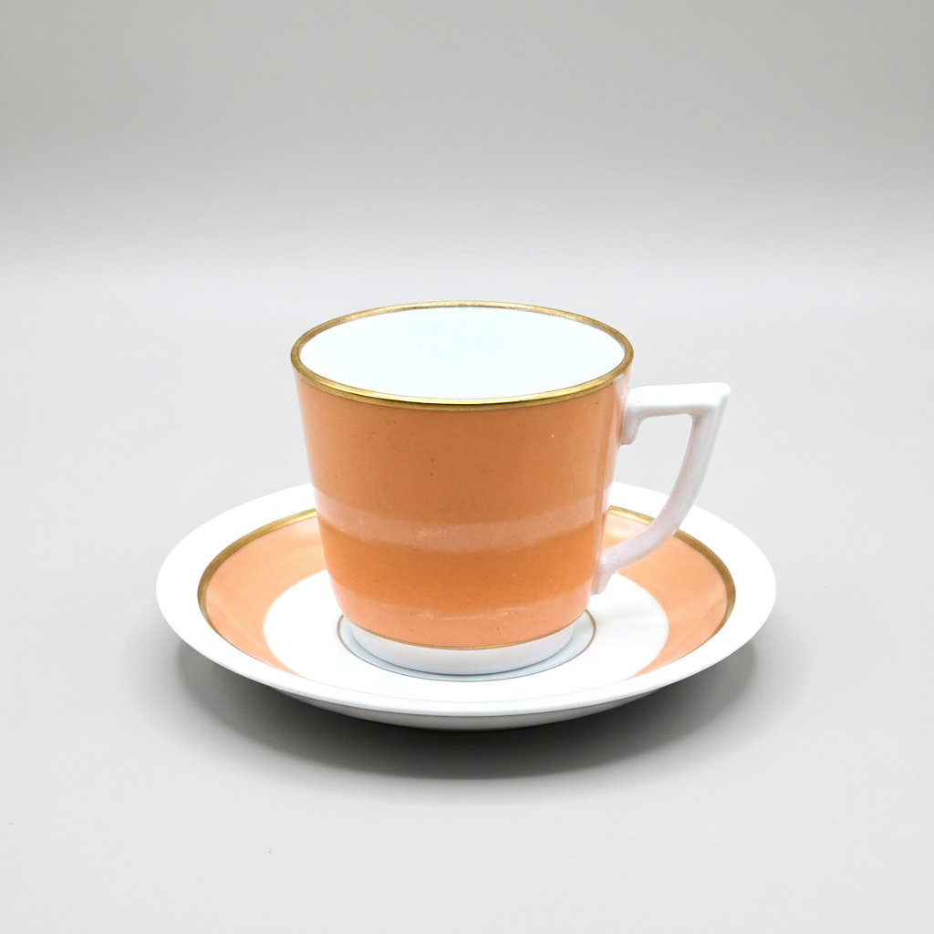 Pastel Coffee Set From Royal Copenhagen Typically Dates to the 1950s.