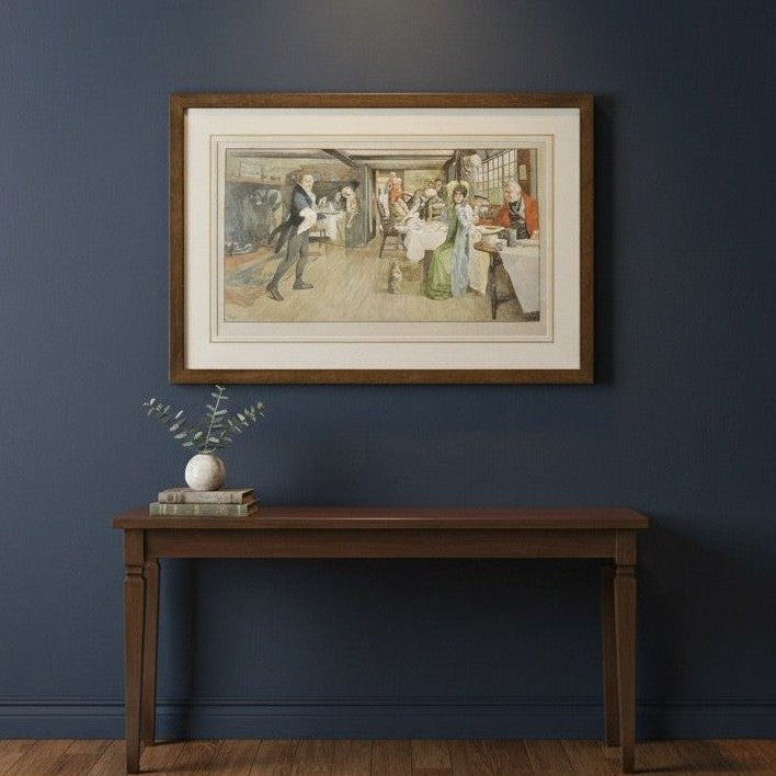 SIGNED CECIL ALDIN (1870-1935) : Colour lithograph ‘Begging for Treats’, signed