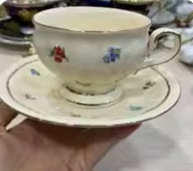 Vintage Ivory colour tea set