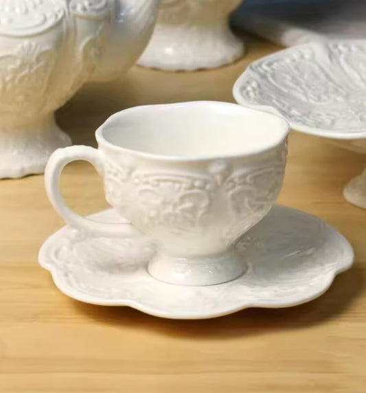 Ivory colour French style tea set