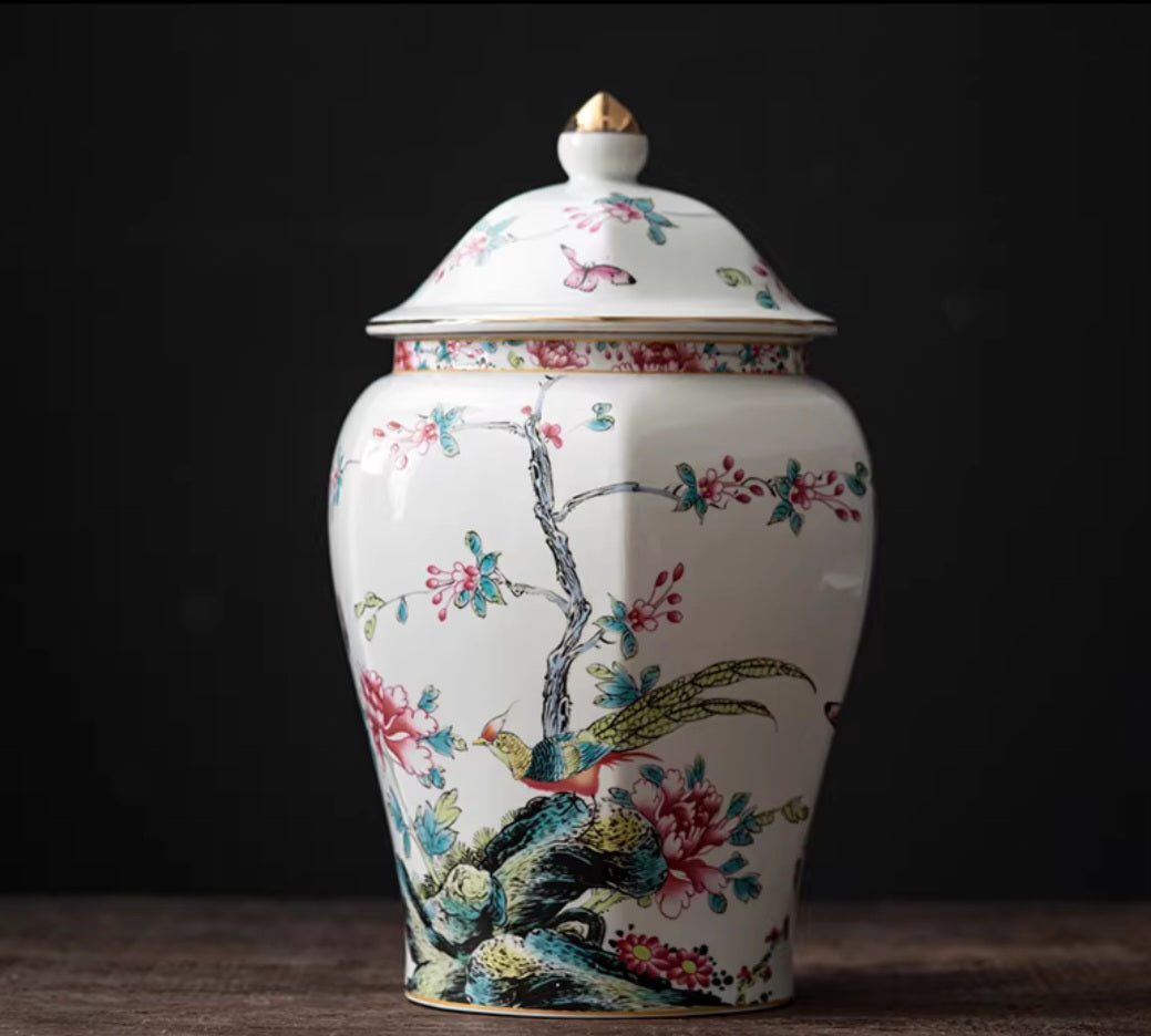 Old Klin Jin Deng zhen high quality porcelain hand made Ginger jar - 2800ml - 27.5 height