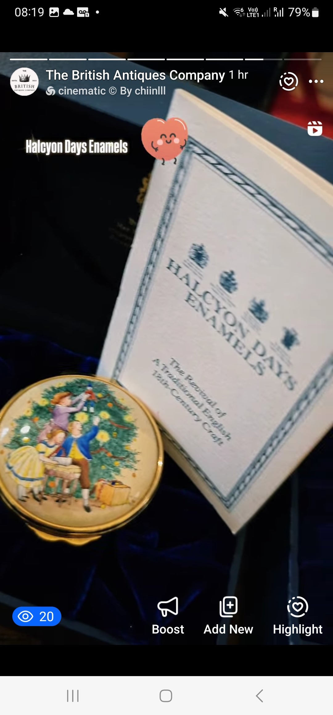 Halcyon Days special enamel collector box