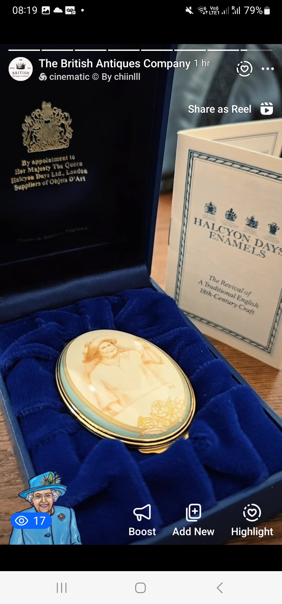 Halcyon Days special enamel collector box