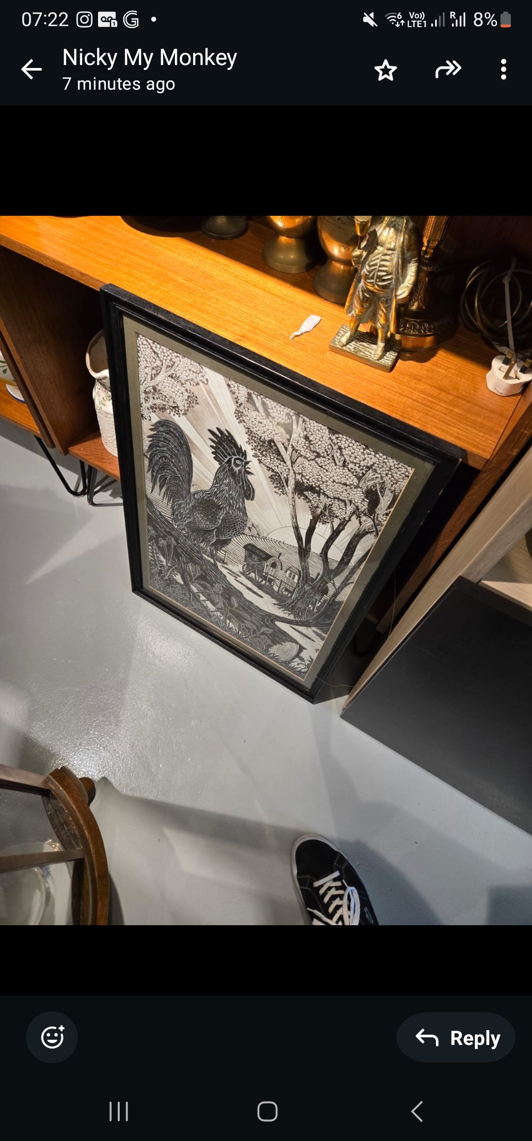 Original block print made in uk