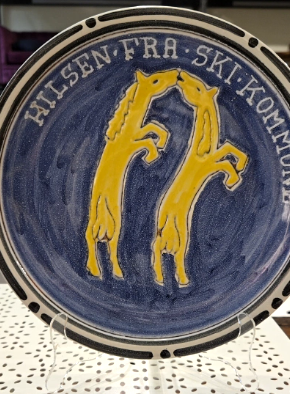 Studio Pottery Plate make in Norway