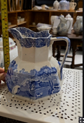 Spode Copeland  Blue Italian Jug1860 -1890