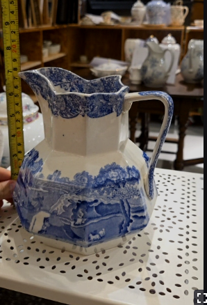 Spode Copeland  Blue Italian Jug1860 -1890
