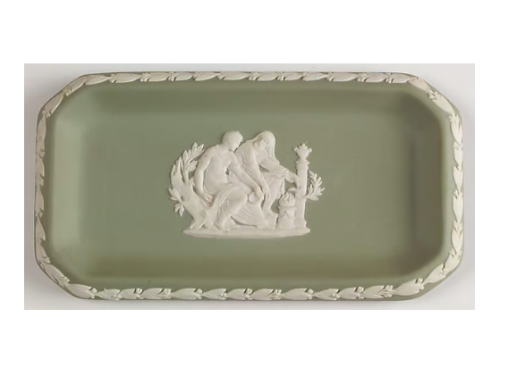 Wedgwood Jasperware Trinket dish Sage green collection